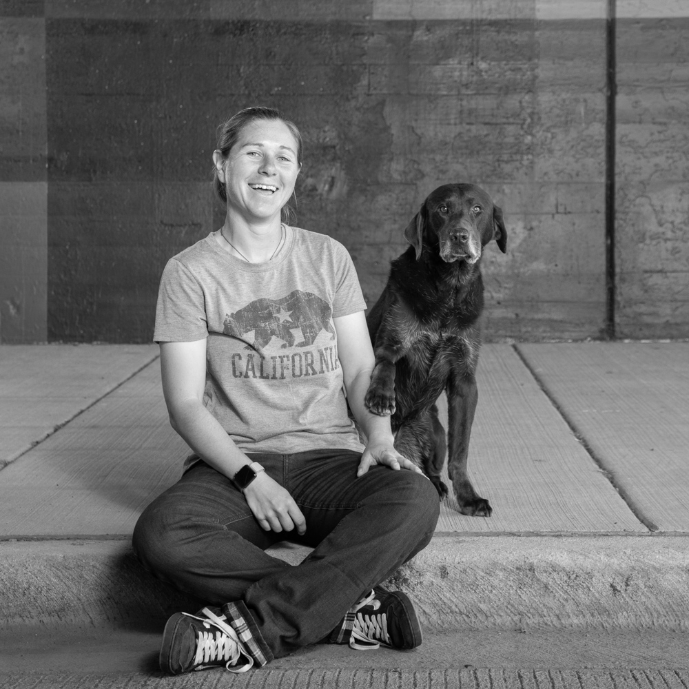 Emily, dog trainer. © Tipping Point Photography.